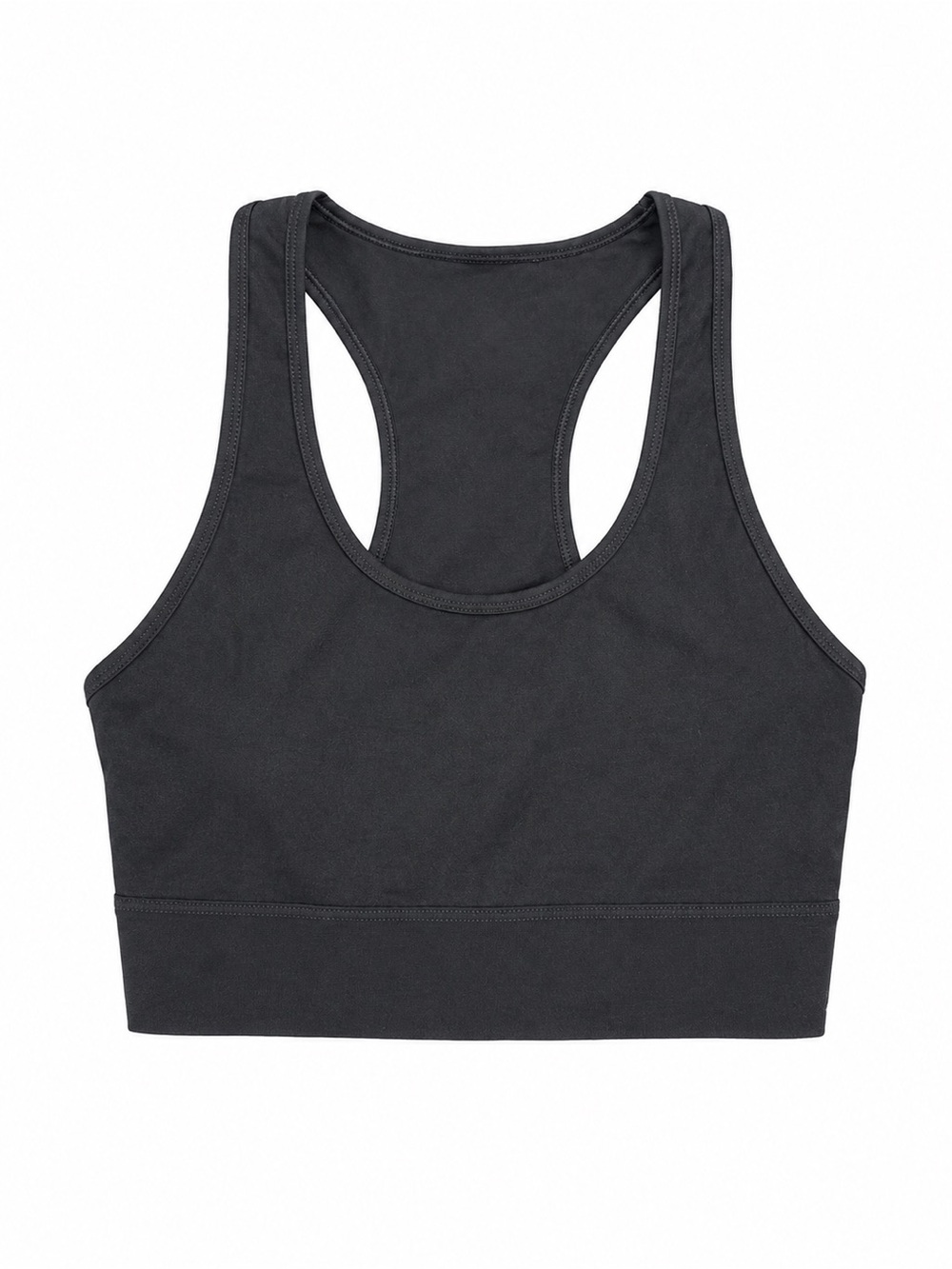 Fabletics Black Racerback Crop Sports Bra